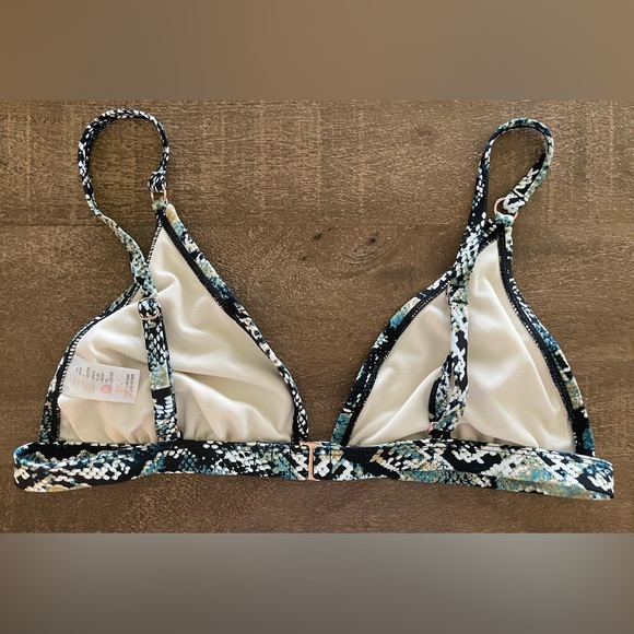 EUC Shade & Shore Snake Print Bikini Top - Picture 3 of 4